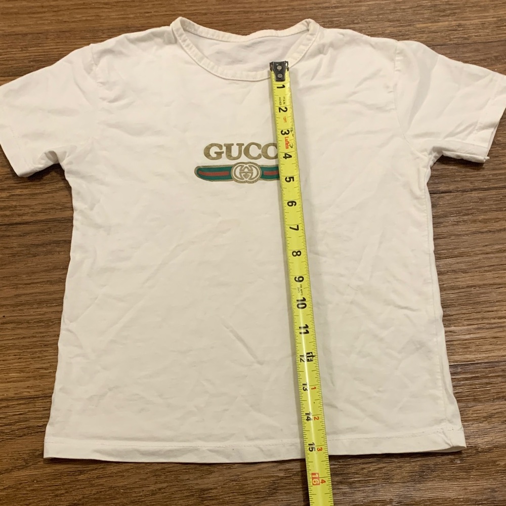 Gucci Kids White Logo Tee - Picture 3 of 6